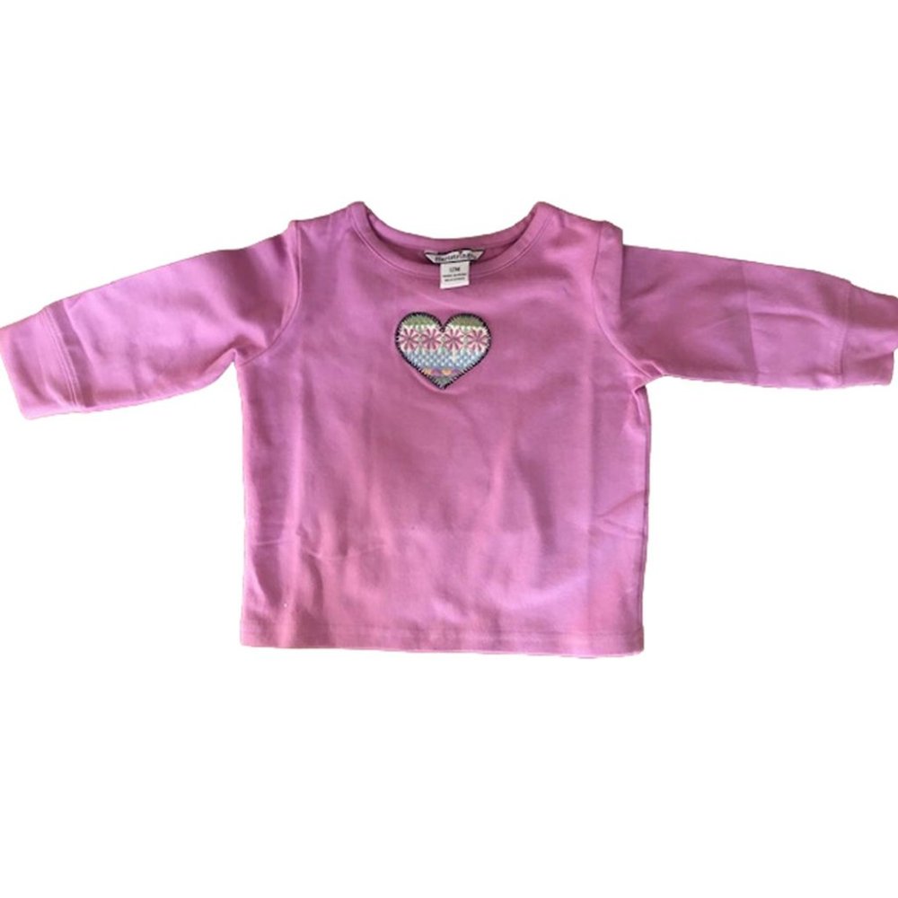 Hartstrings Purple Heart Shirt 12 mo NWT